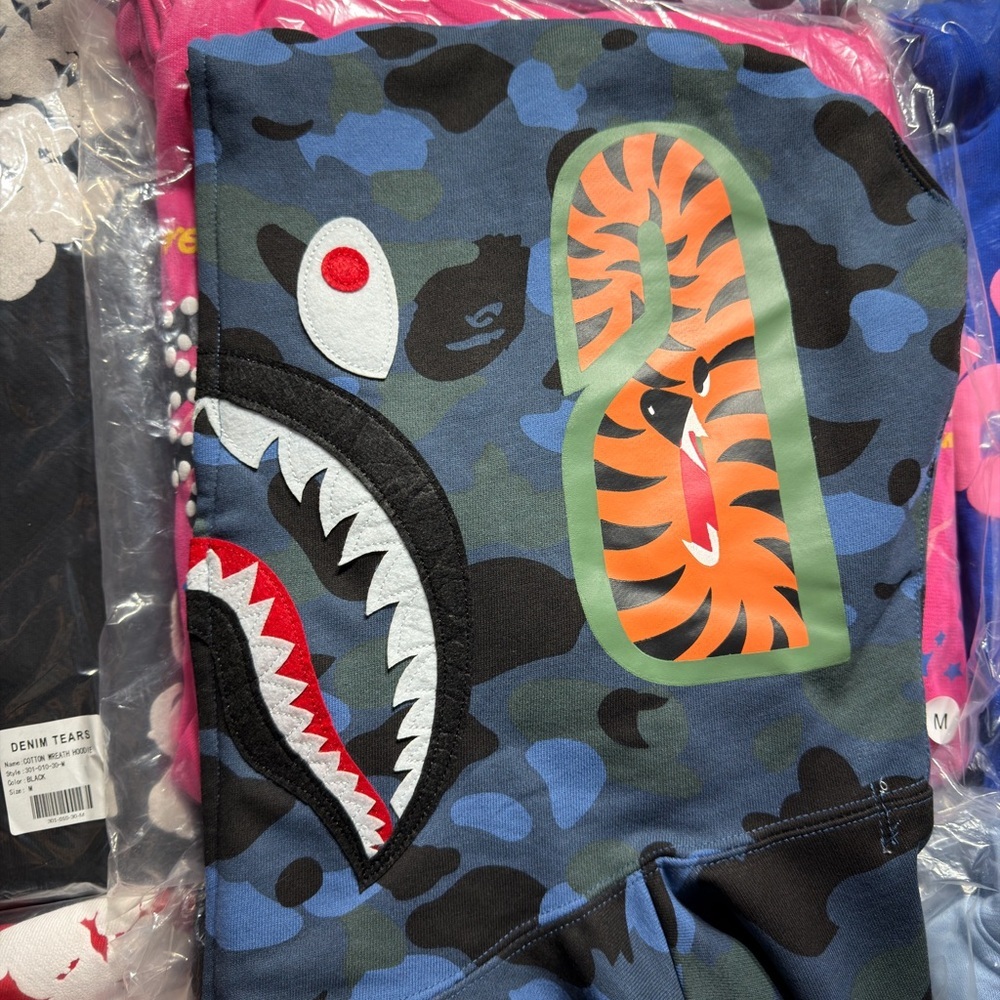 BAPE Color Camo Shark Full Zip Hoodie ‘Blue’ - Picture 6 of 7